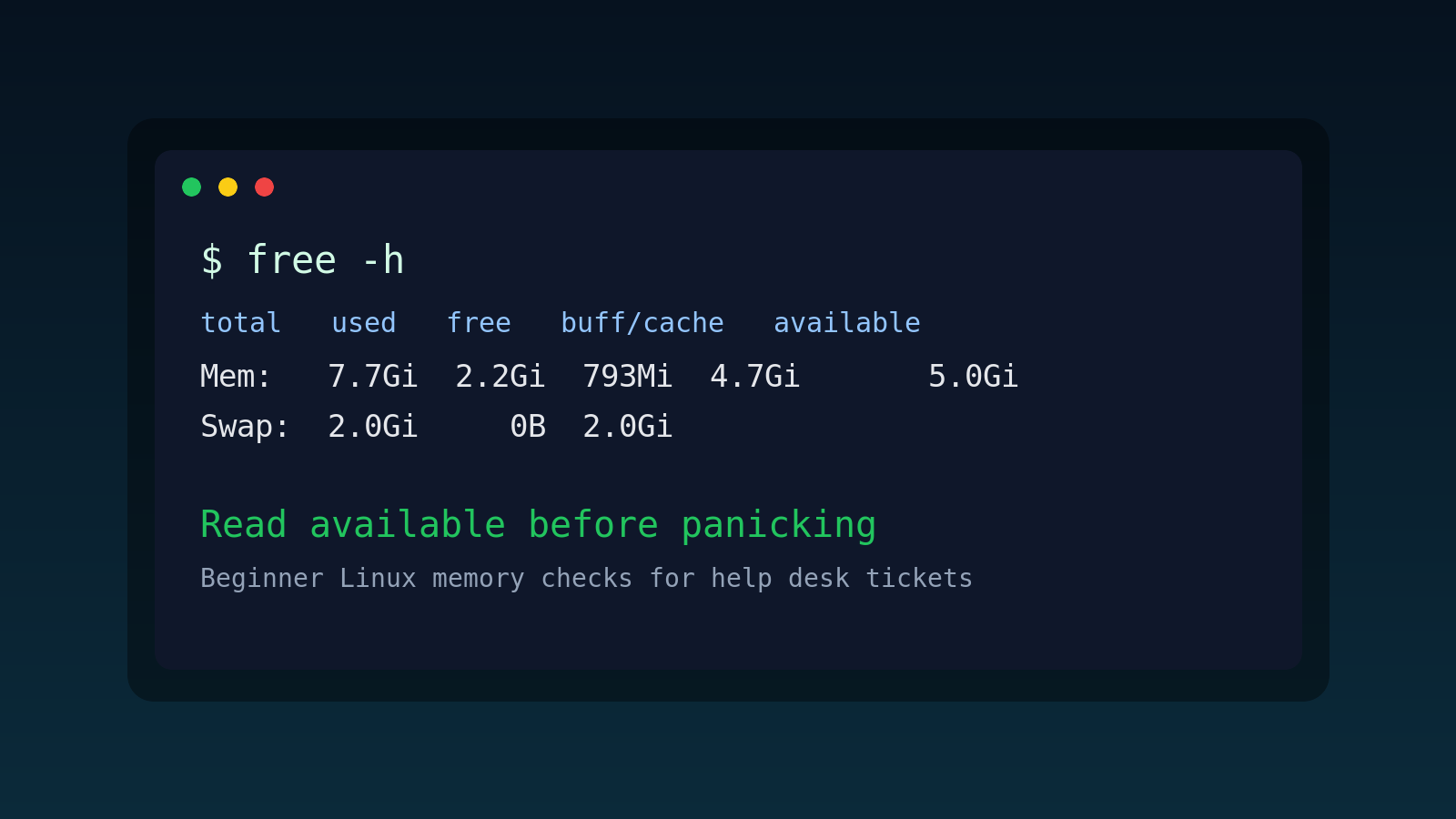 Linux free Command Explained for Beginners