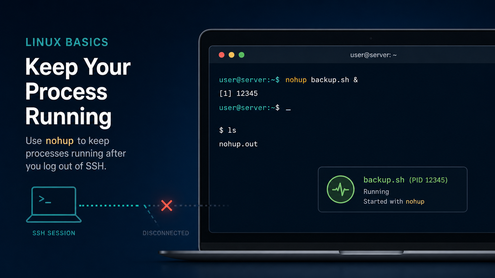 Linux nohup Command for Beginners: Keep Jobs Running